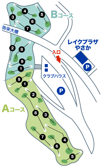 ゴルフコース図